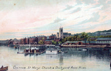 Load image into Gallery viewer, Kent Postcard - Chatham, St Marys Church and Dockyard  SW18480
