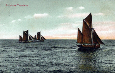 Devon Postcard - Brixham Fishing Trawlers  SW18502