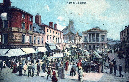 Lincolnshire Postcard - Cornhill, Lincoln  SW18506
