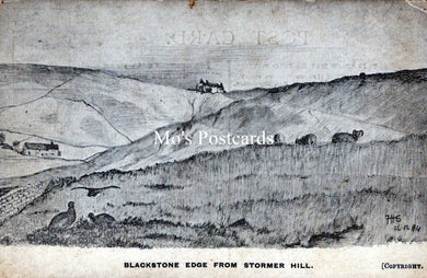 Yorkshire Postcard - Blackstone Edge From Stormer Hill  SW18509