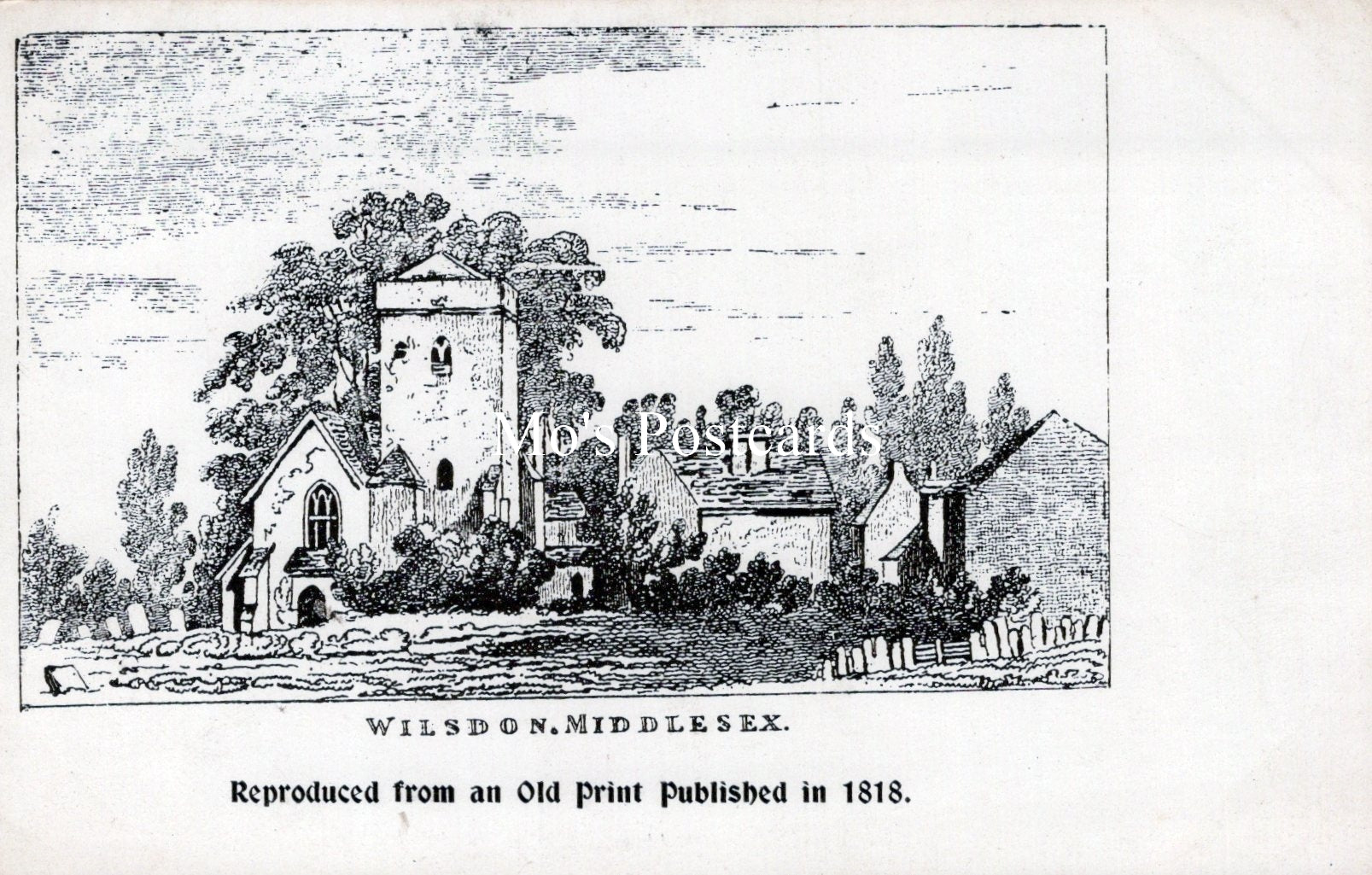 Middlesex Postcard - Wilsdon Church   SW18519