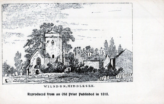 Middlesex Postcard - Wilsdon Church   SW18519