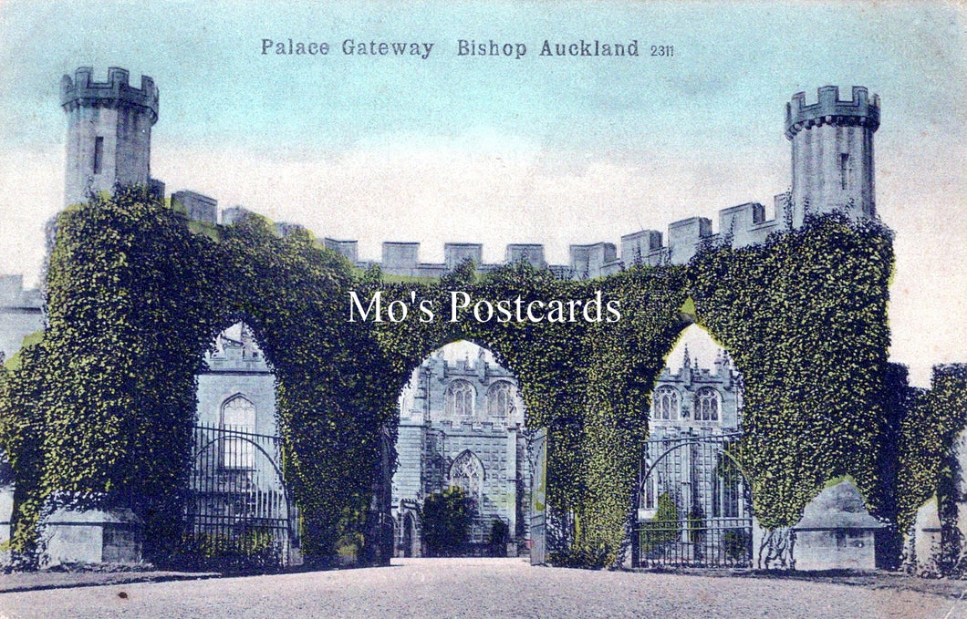 Co Durham Postcard - Palace Gateway, Bishop Auckland  SW18527