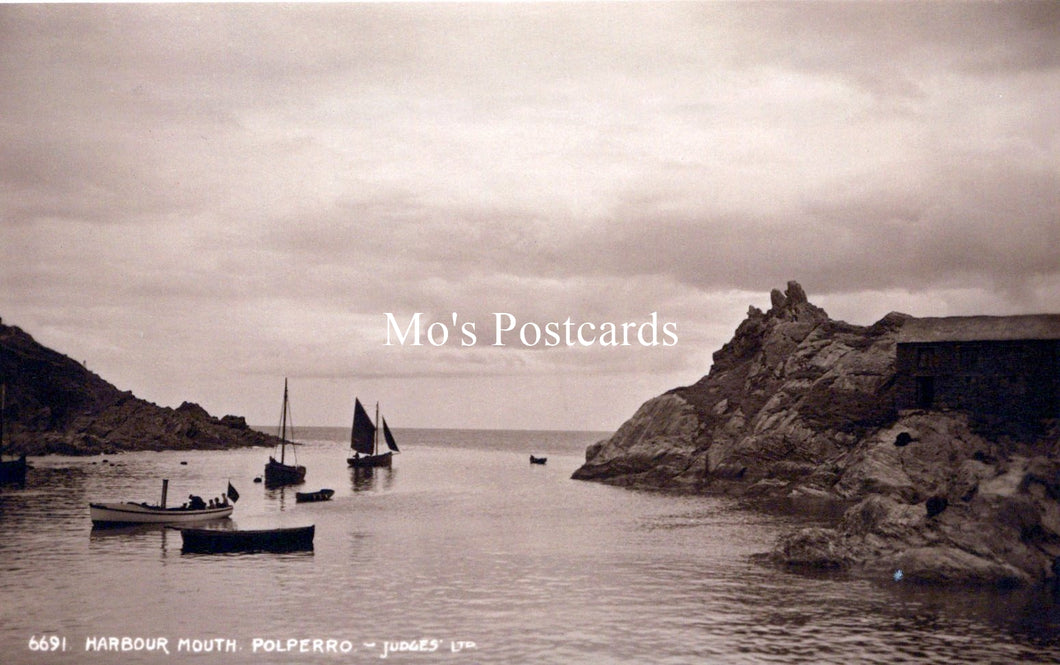 Cornwall Postcard - Polperro Harbour Mouth   SW18530