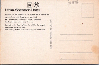 Peru Postcard - Lima-Sheraton Hotel SW16916