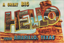 Load image into Gallery viewer, America Postcard - Hello From Amarillo, Texas  SW16920
