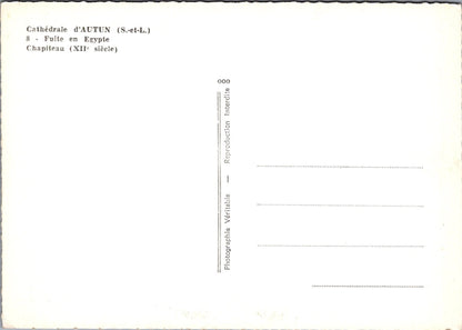France Postcard -Cathedrale d'Autun, Fuite En Egypte SW16925