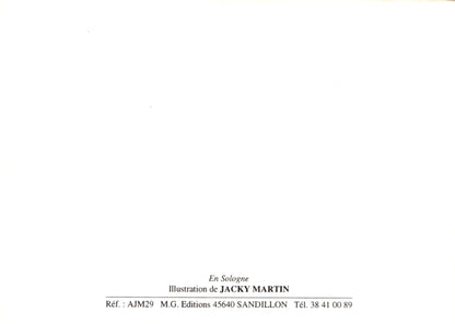 Textual document with 'Illustration de JACKY MARTIN' on a white background