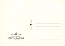 Load image into Gallery viewer, Moét é Chandon champagne bottle label on a beige background
