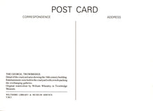 Load image into Gallery viewer, Postcard with text about a 16th-century building and a watercolor by William Wheatley, featuring the Wiltshire Library &amp; Museum Service.
