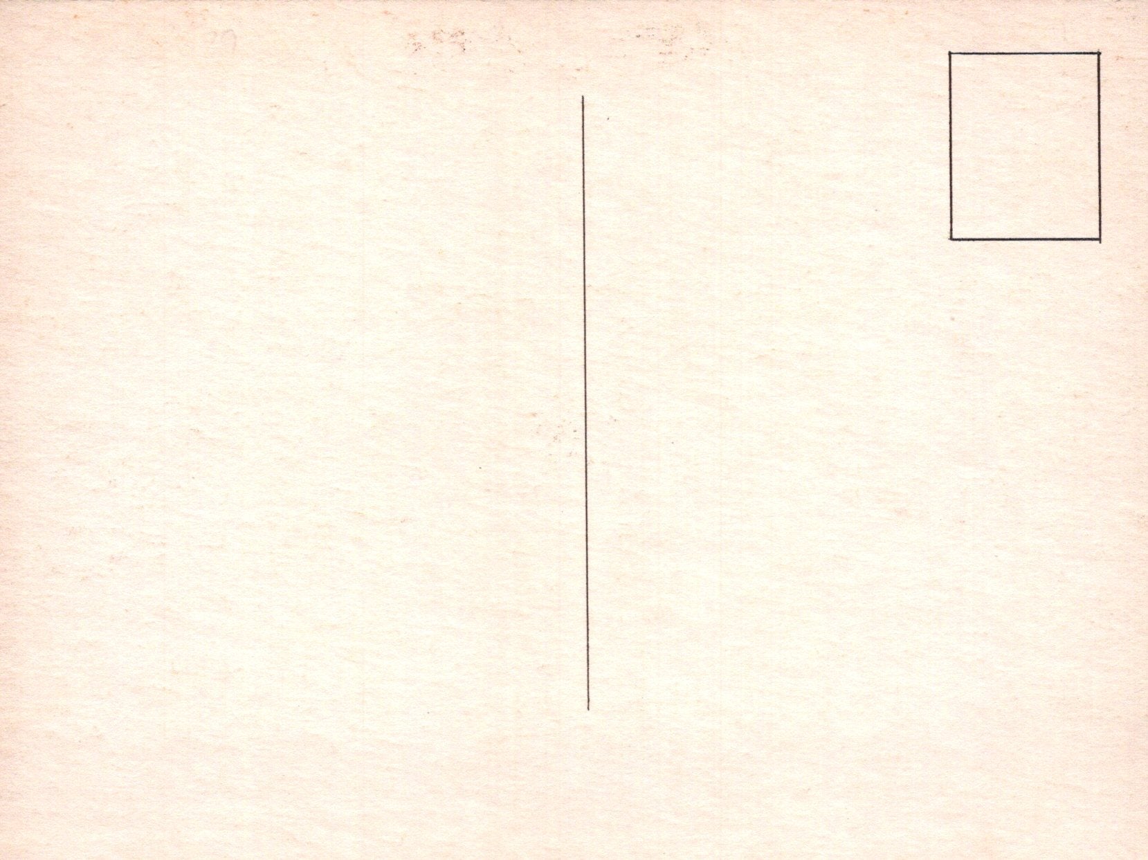Beige background with a small black square in the top right corner
