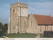 Load image into Gallery viewer, St. Mary&#39;s Church in East Ilsley with a clock tower and red roof.
