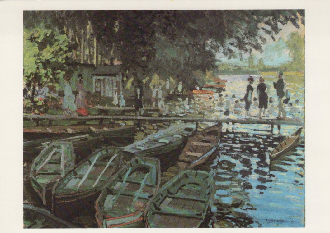 Art Postcard - Bathers at La Grenouillere, Claude-Oscar Monet SW19655