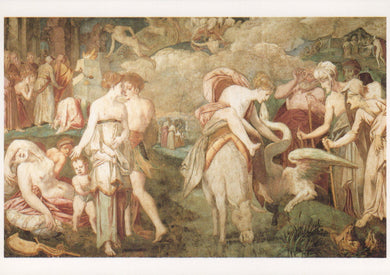 Fresco depicting classical scene with figures and animals
