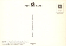 Load image into Gallery viewer, Back of a postcard with text and a logo, featuring a gradient effect.
