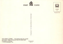 Load image into Gallery viewer, Back of a postcard with text and a logo, featuring a light beige background.
