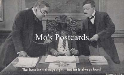Humour Postcard - Chimpanzee Boss   SW18921