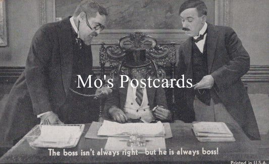 Humour Postcard - Chimpanzee Boss   SW18921