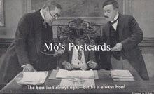 Load image into Gallery viewer, Humour Postcard - Chimpanzee Boss   SW18921
