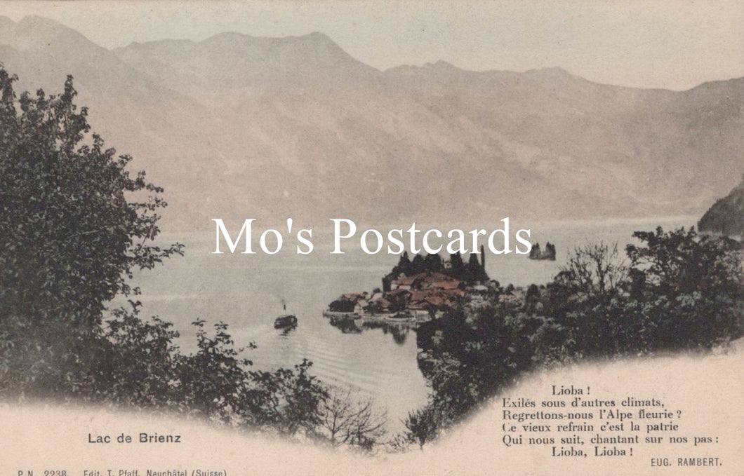 Switzerland Postcard - Lac De Brienz   SW18931