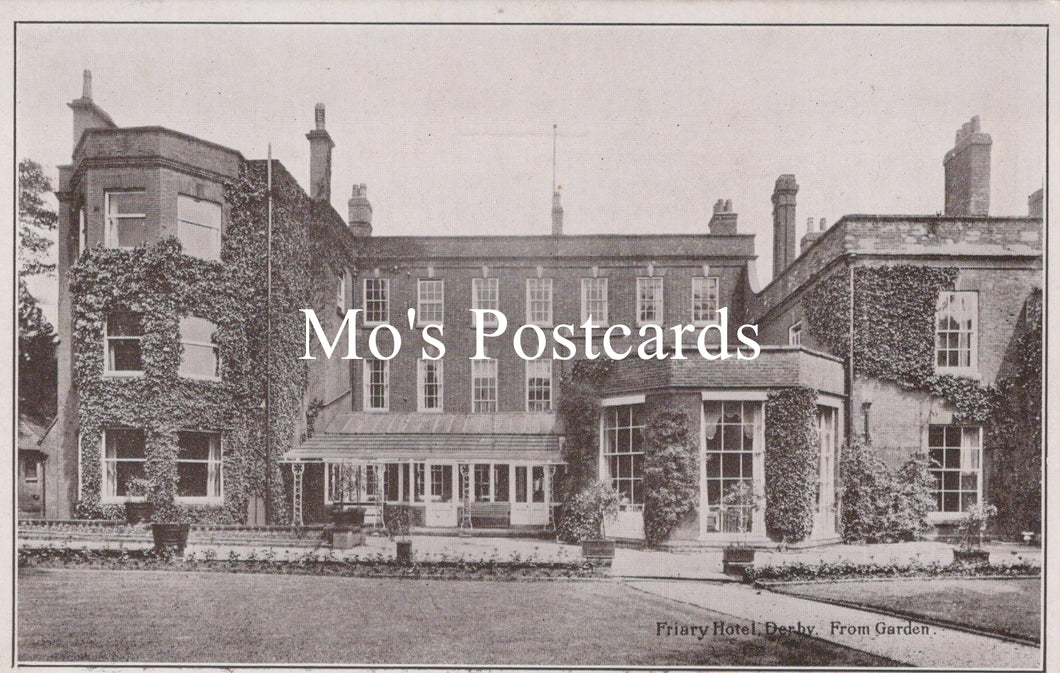 Derbyshire Postcard - Front Garden, Friary Hotel, Derby  SW18934