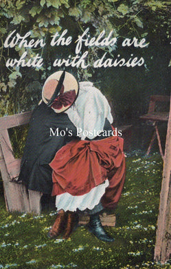 Romance Postcard - When The Fields Are White With Daisies  VT206