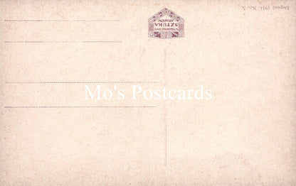 Vintage-style postcard with 'Mo's Postcards' branding on a beige background