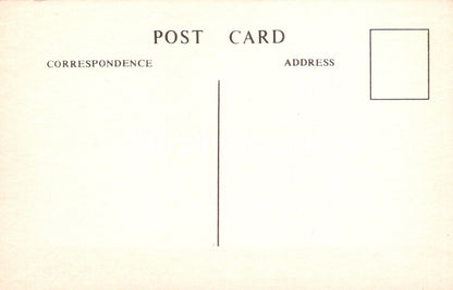 Blank postcard with 'Post Card' and 'Correspondence Address' text on a beige background