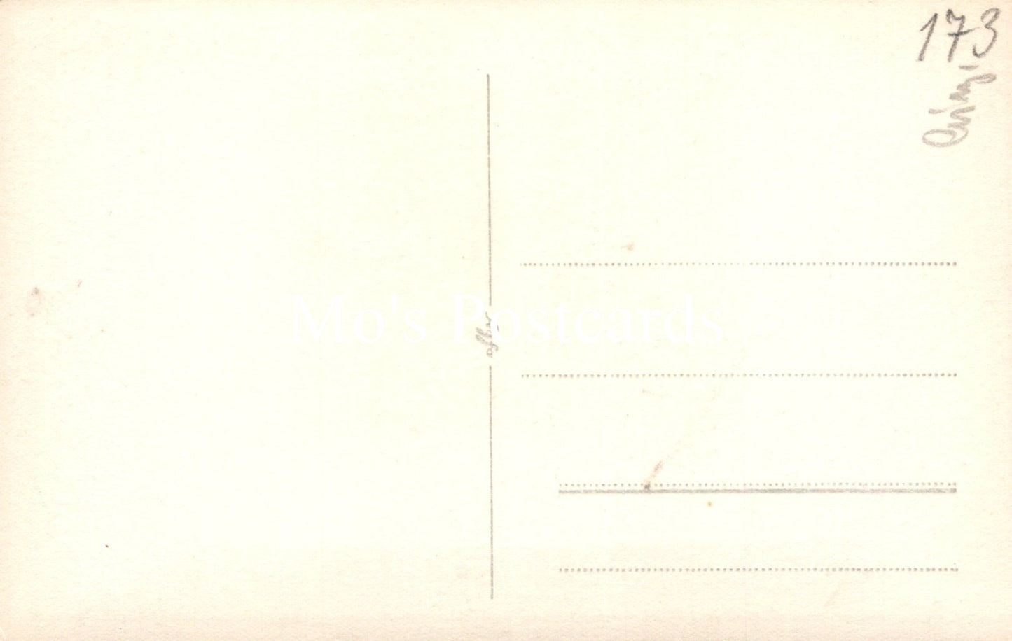 Vintage postcard with a plain white background