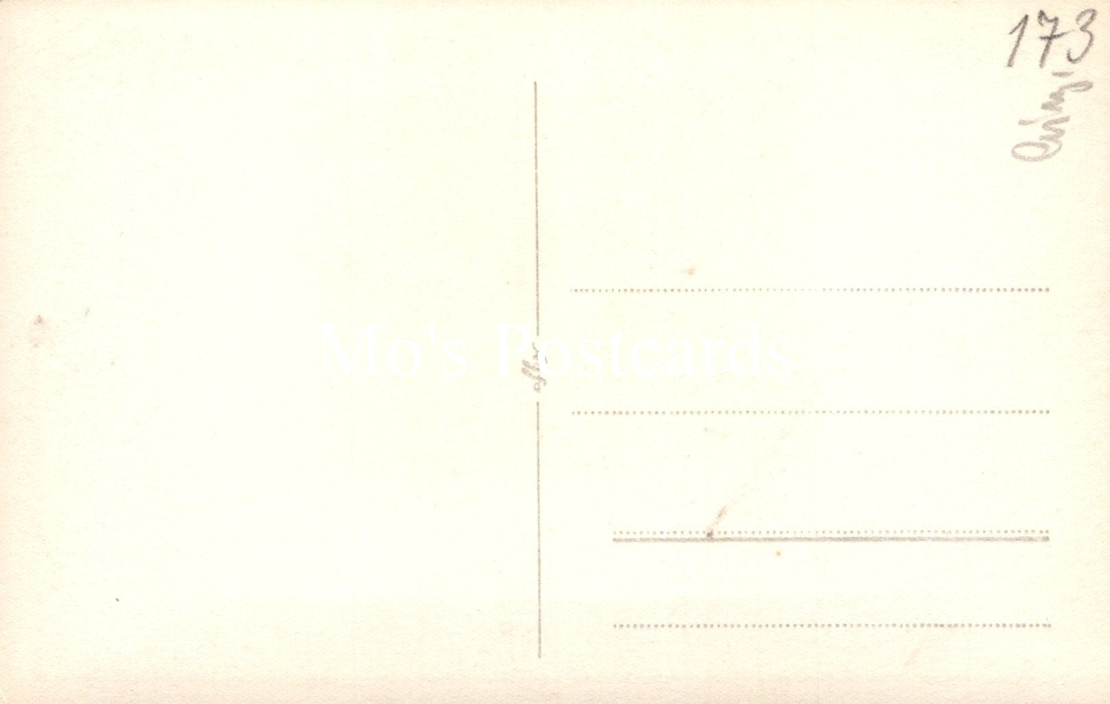 Vintage postcard with a plain white background