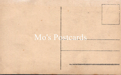 Brown paper with 'Mo's Postcards' text and postcard design elements.