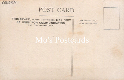 Vintage postcard with text and 'Mo's Postcards' branding.