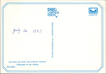Scotland Postcard - Last House and Hotel, John O'Groats, Caithness   SW16977