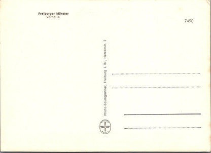Germany Postcard - Freiburger Munster, Vorhalle  SW17061