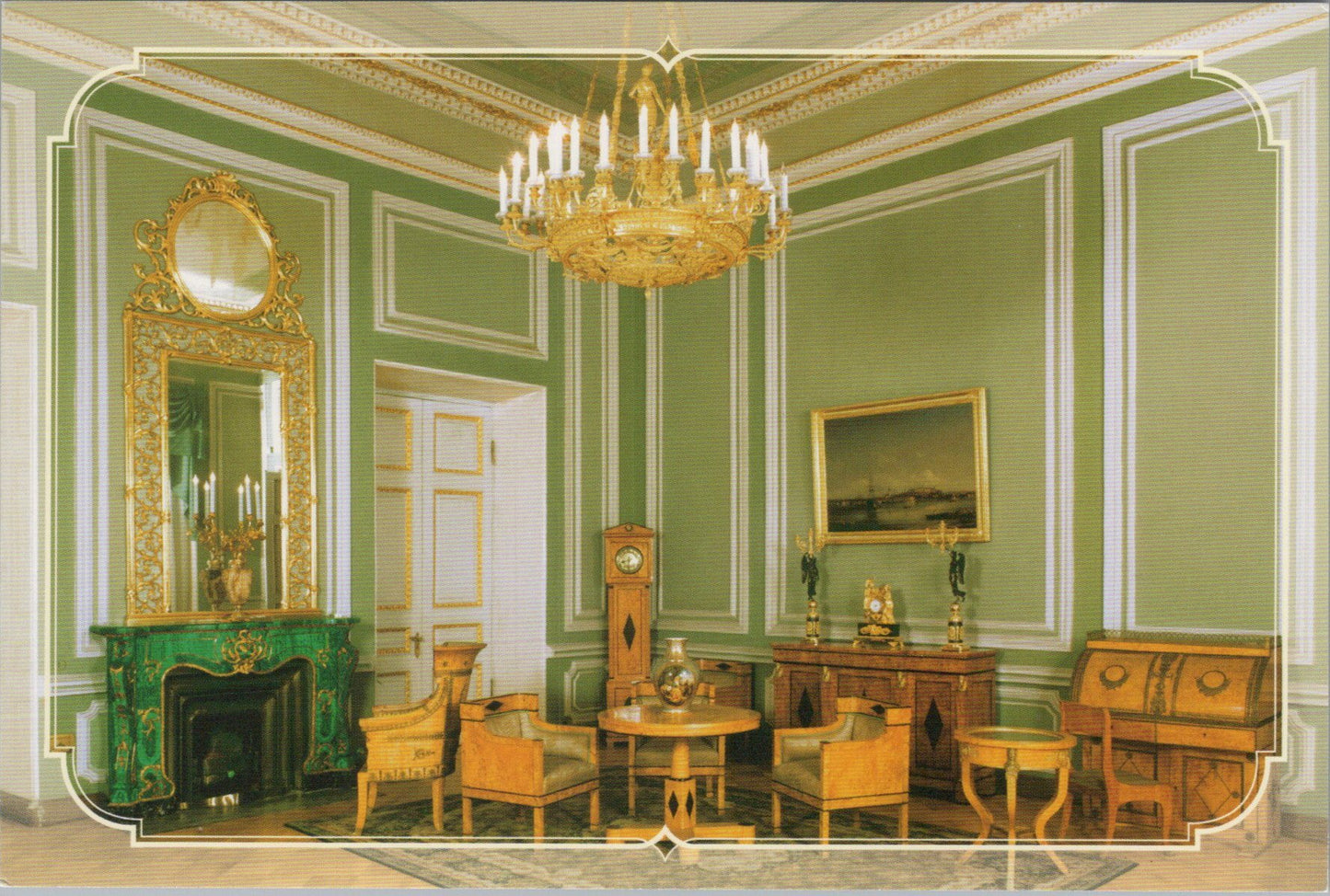 Russia Postcard - Green Drawing Room, The Yusupov Palace, Saint Petersburg   SW17064