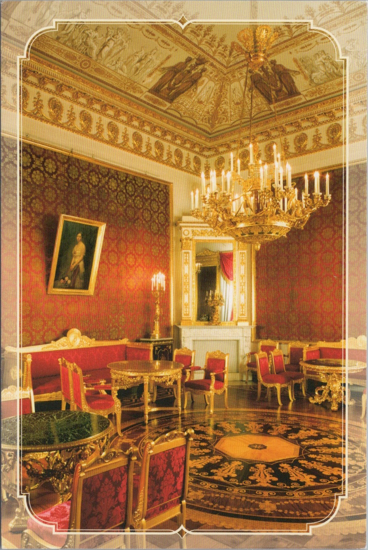 Russia Postcard - The Red Drawing Room, The Yusupov Palace, Saint Petersburg   SW17067