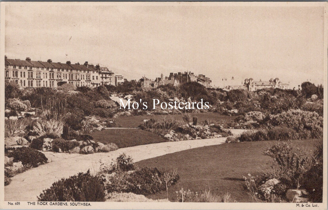 Hampshire Postcard - Southsea, The Rock Gardens  SW17349