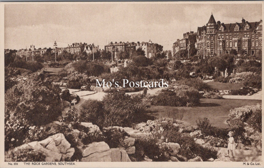Hampshire Postcard - Southsea, The Rock Gardens  SW17350