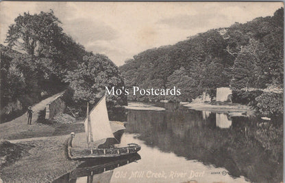 Devon Postcard - Old Mill Creek, River Dart   SX12