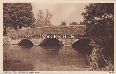 Hampshire Postcard - Ringwood, The Old Bridge, River Avon SX30