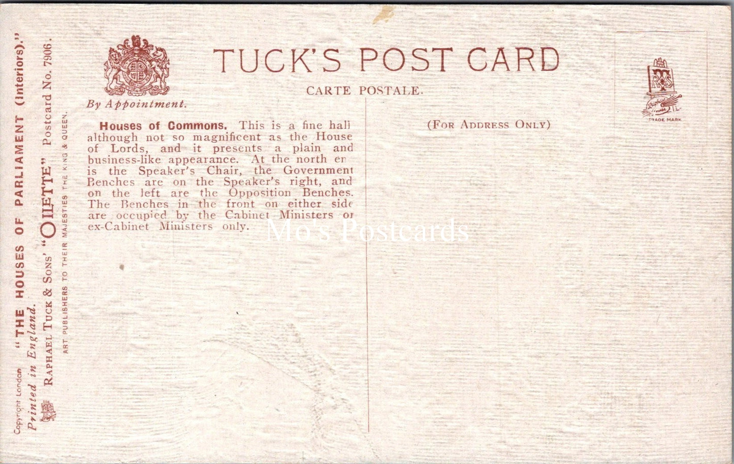 London Postcard - Politics, The House of Commons  SX94