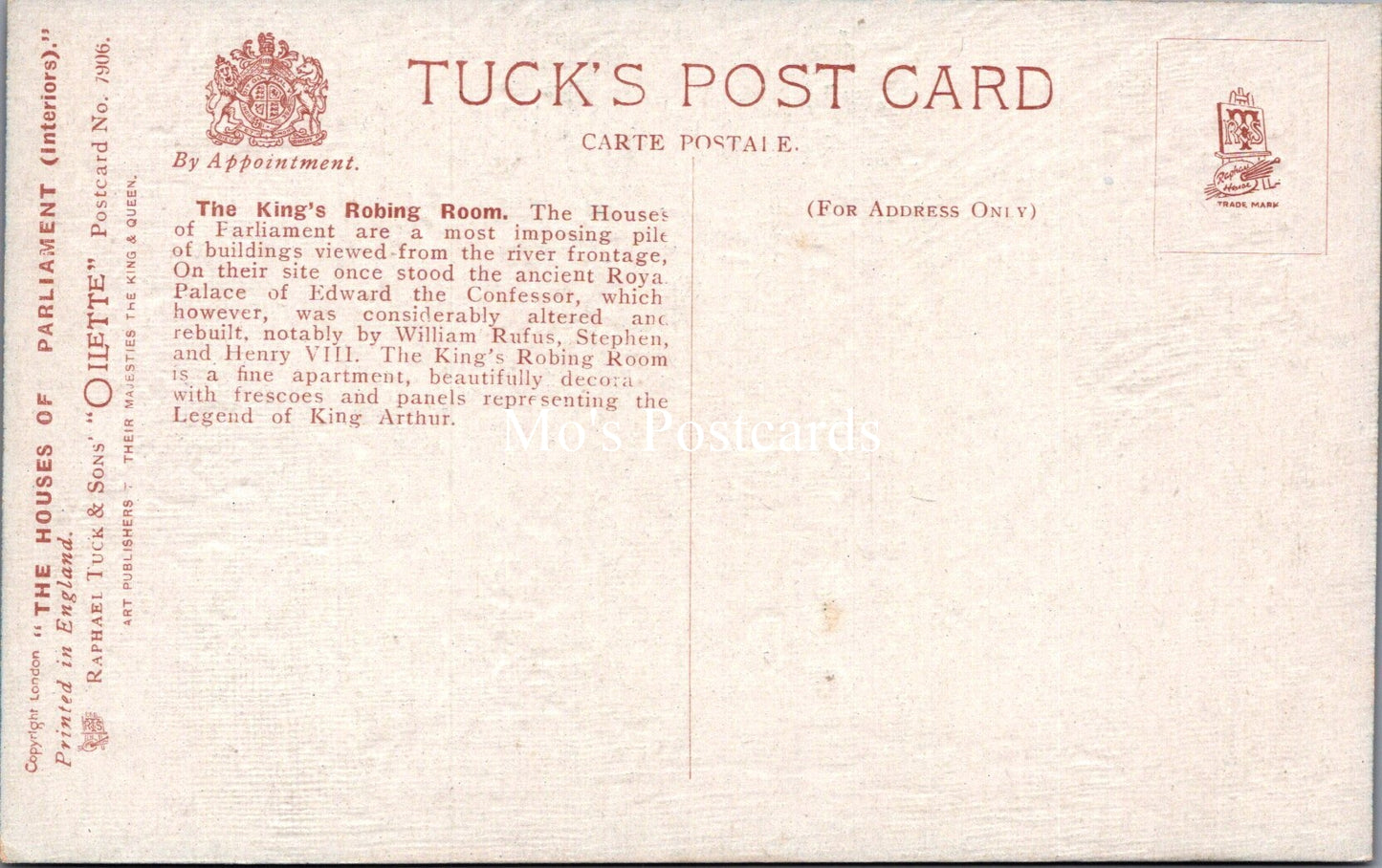 London Postcard - Politics, The Houses of Parliament  SX95