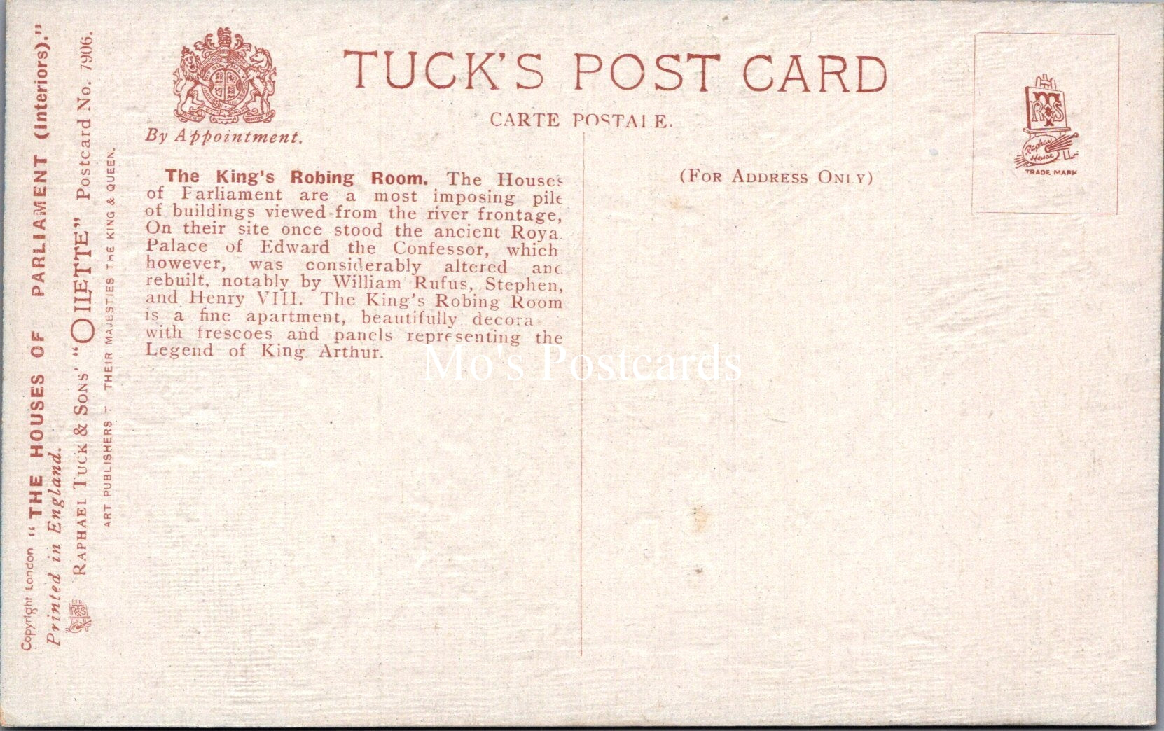London Postcard - Politics, The Houses of Parliament  SX95