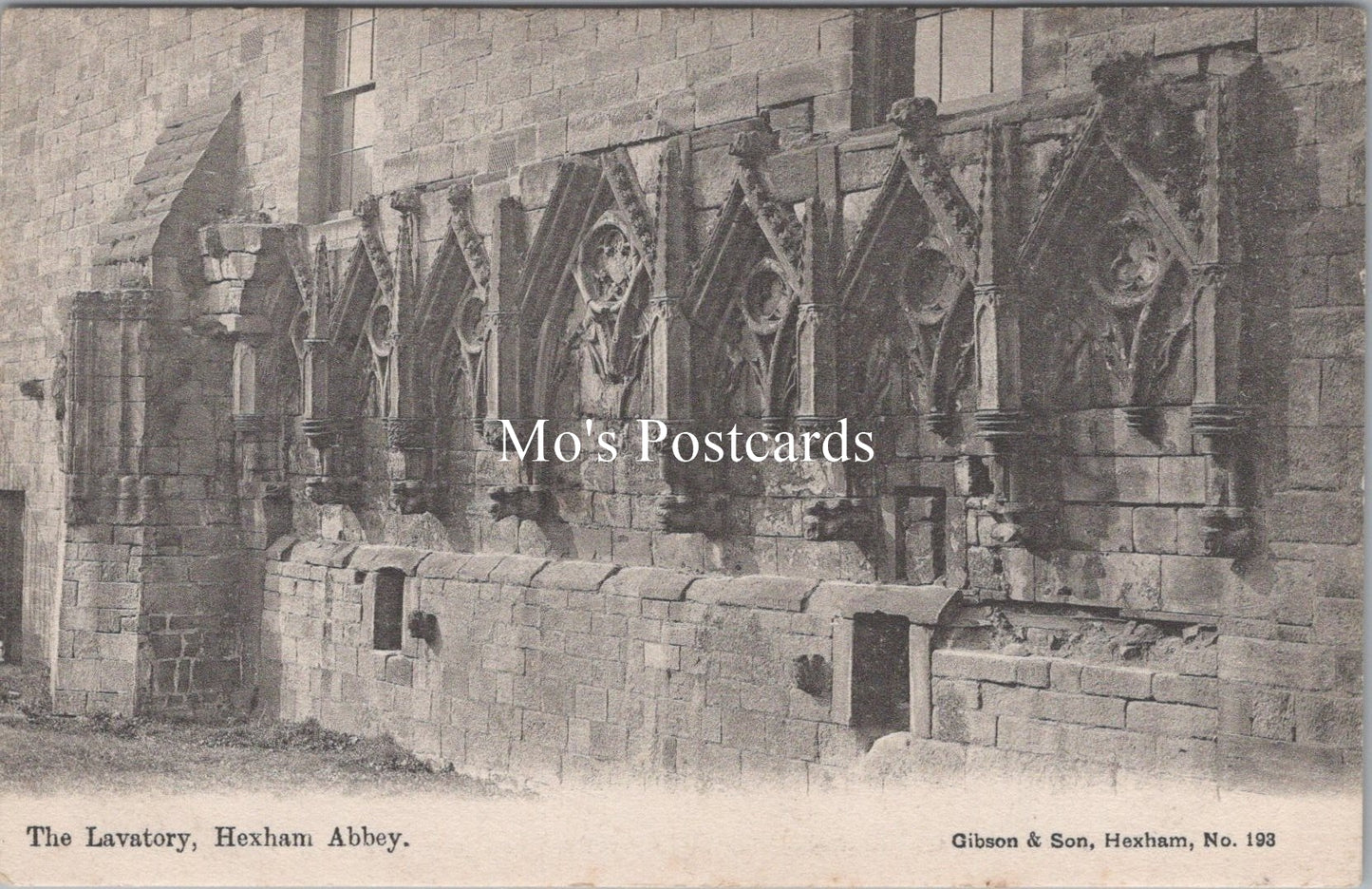 Northumberland Postcard - The Lavatory, Hexham Abbey  SX98