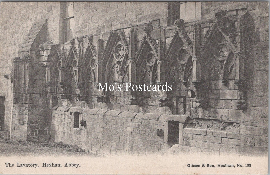 Northumberland Postcard - The Lavatory, Hexham Abbey  SX98