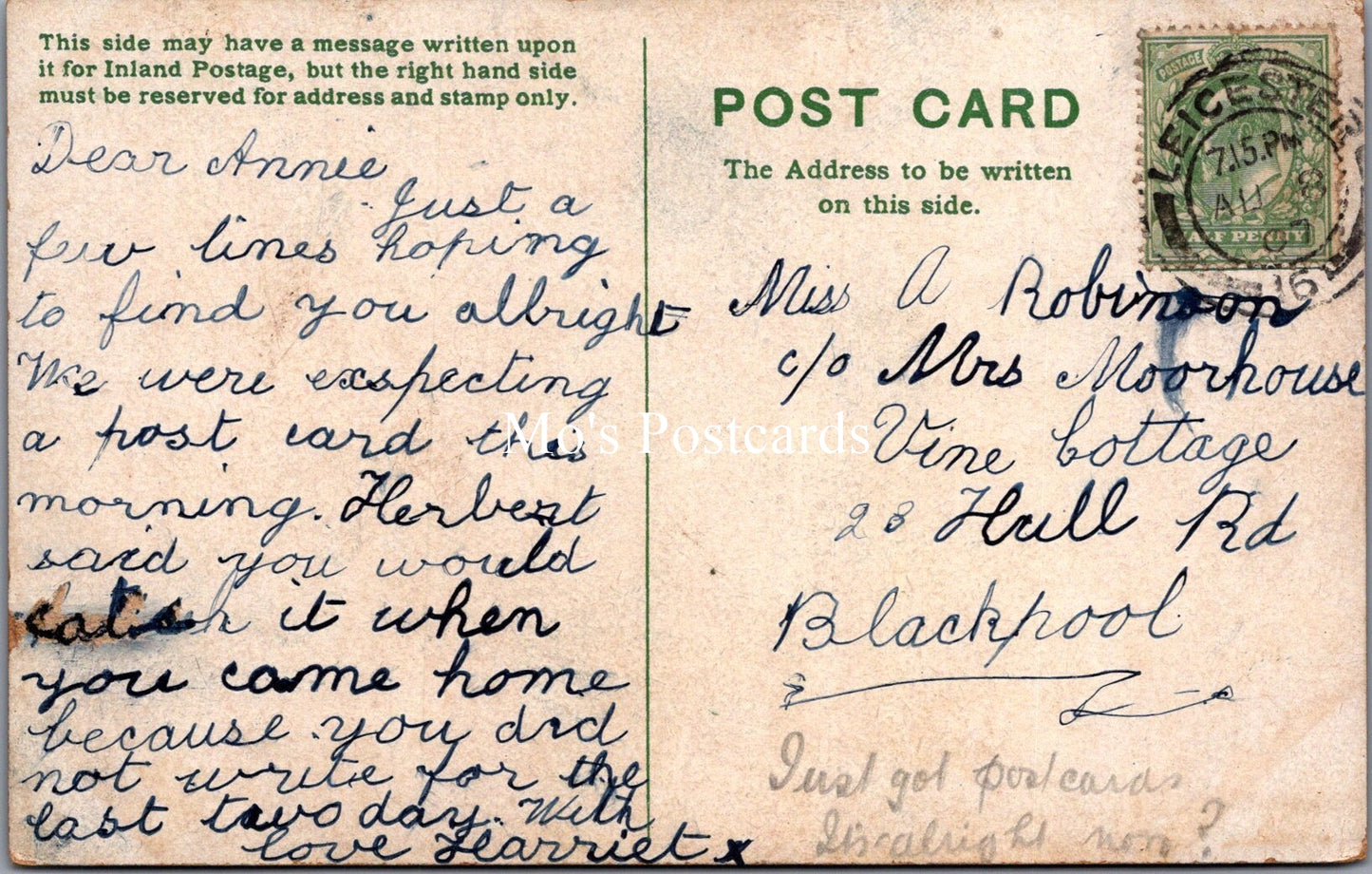 Leicestershire Postcard - Leicester, Abbey Park   SX113