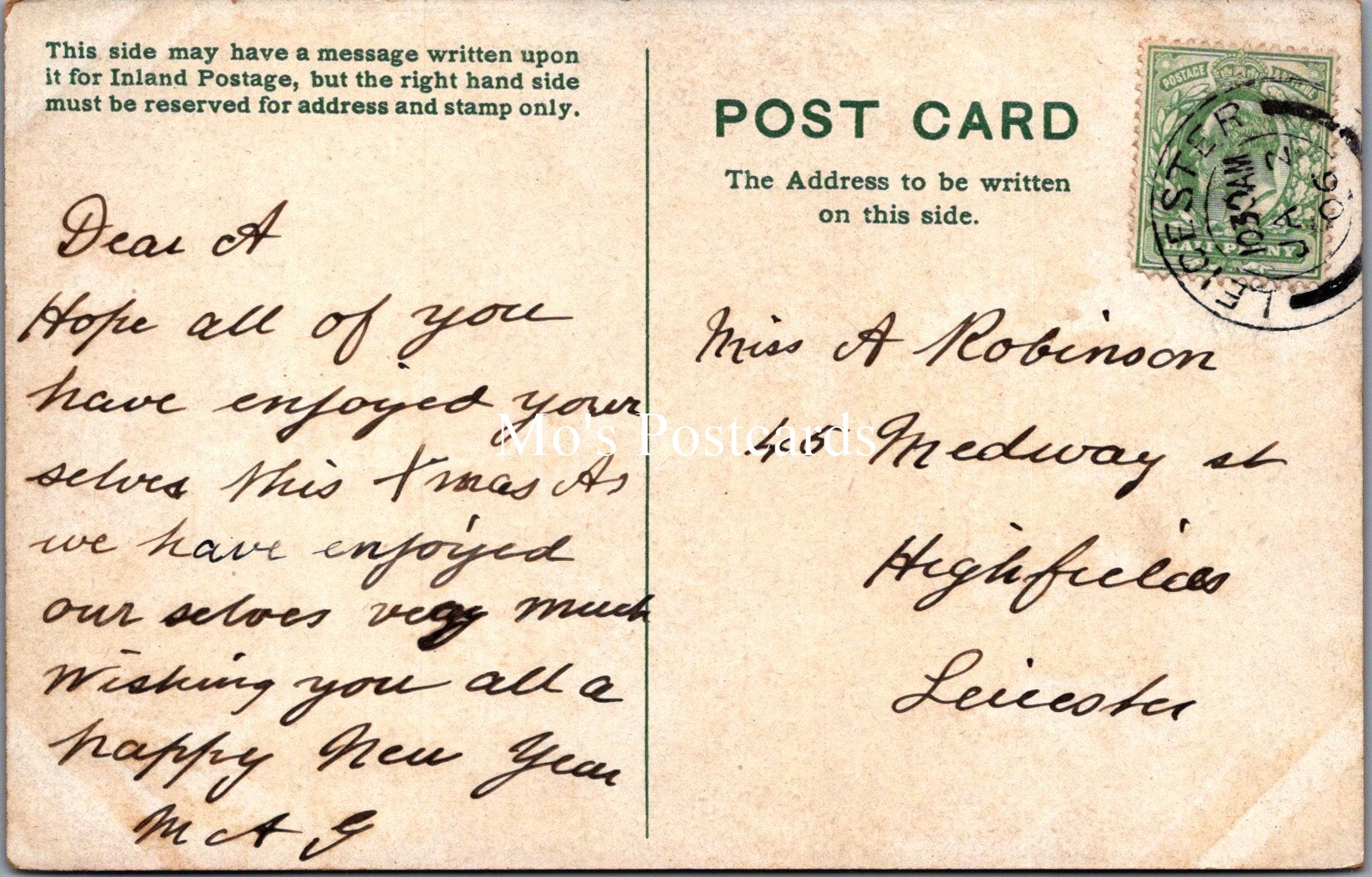 Leicestershire Postcard - Leicester, Entrance To Abbey Park   SX114