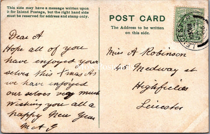 Leicestershire Postcard - Leicester, Entrance To Abbey Park   SX114