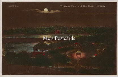 Devon Postcard - Torquay, Princess Pier and Gardens    SX119