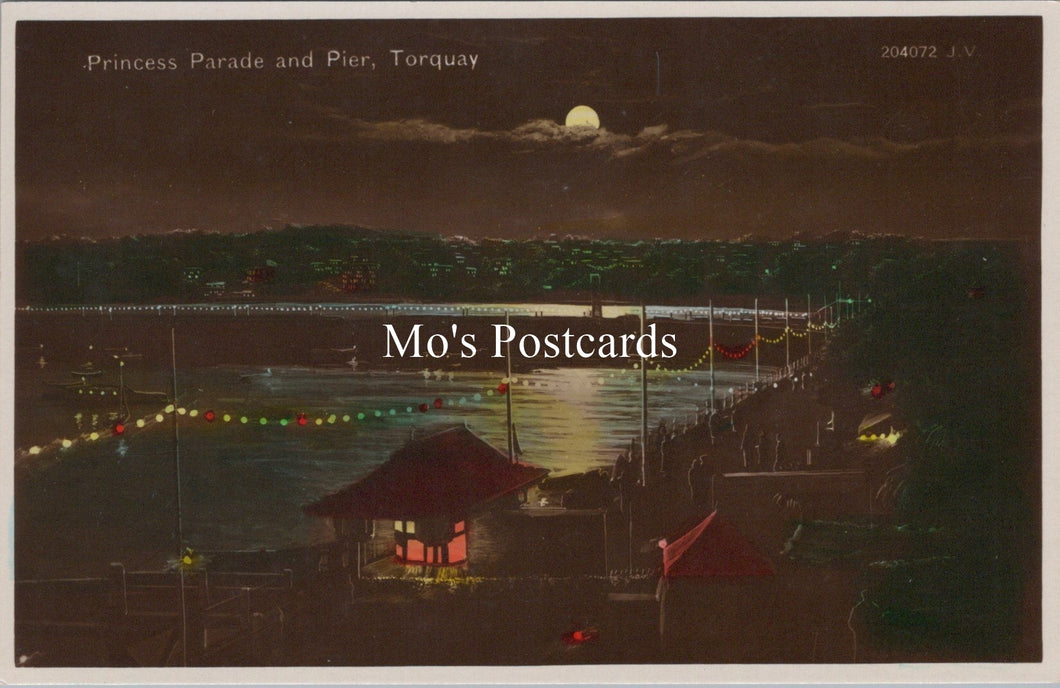 Devon Postcard - Torquay, Princess Parade and Pier   SX121